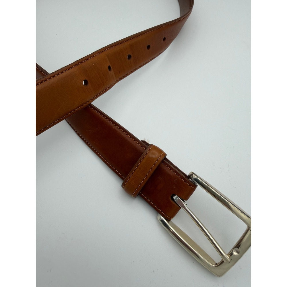 Allen Edmonds Mens Brown Leather Dress Belt 96630 Made in USA Size 34